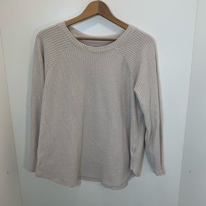 American Eagle Oatmeal Plush Tee